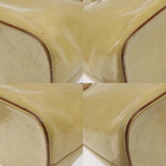 LOUIS VUITTON Monogram Vernis Houston Hand Bag Beige M91004 - Picture 10 of 13
